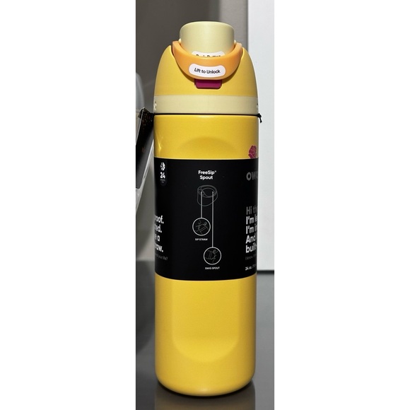 NWT Owala FreeSip Disney Princess 24oz Stainless Steel Water Bottle, BELLE - Picture 3 of 5